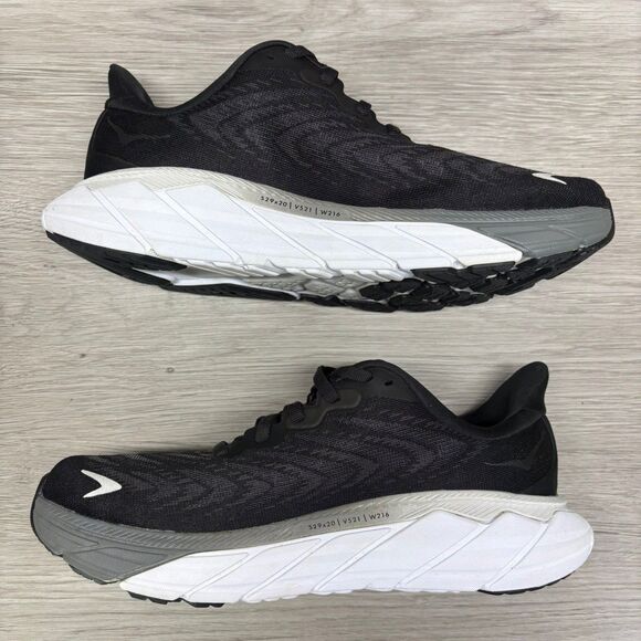 Hoka One One Arahi 6 Running Shoes Womens Sz 7 B Black Gray Athletic Sneakers LN - Picture 4 of 14